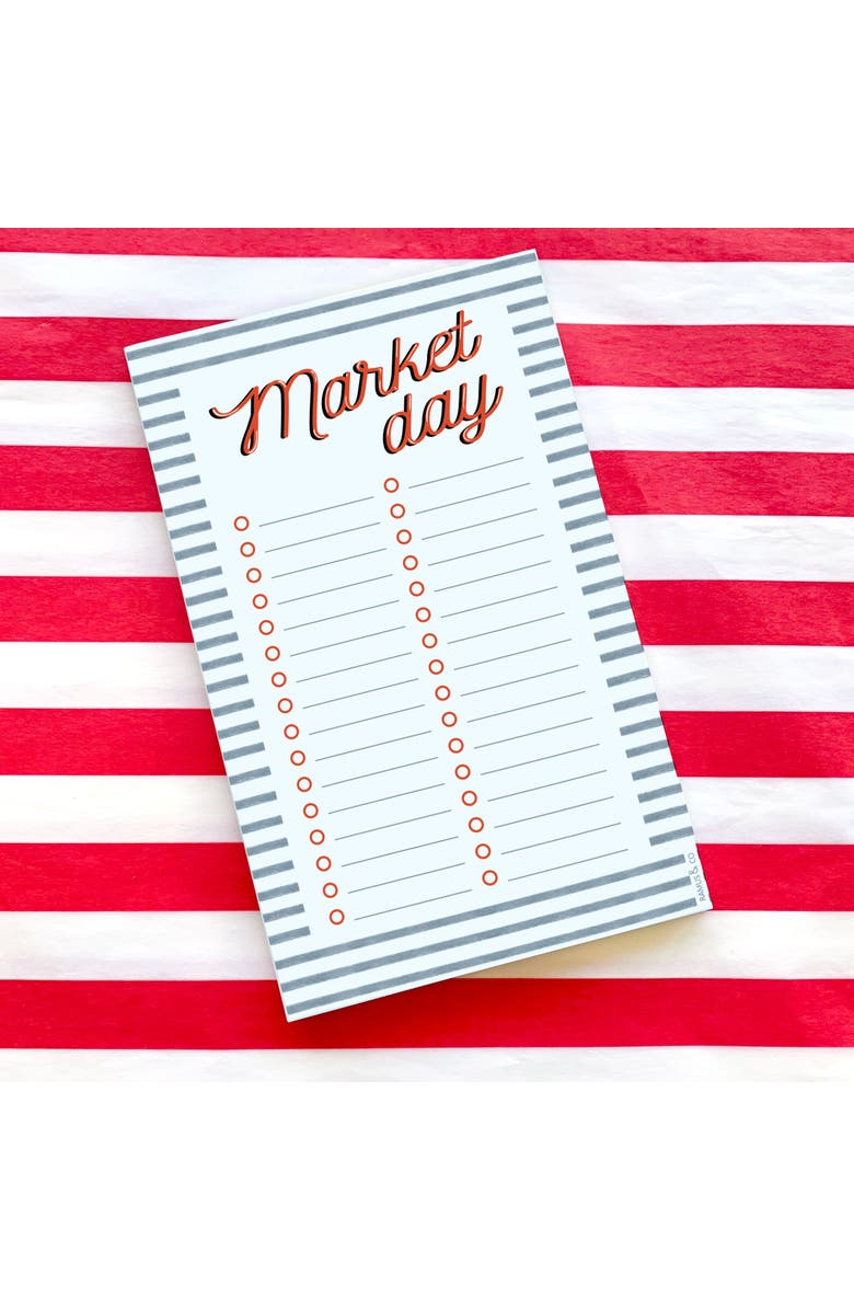 Ramus & Co Market Day Stripes 5" x 8" Lined Notepad, Alternate, color, 