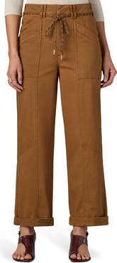 Wit & Wisdom Ultra Skyrise High Waist Relaxed Stretch Cotton Pants