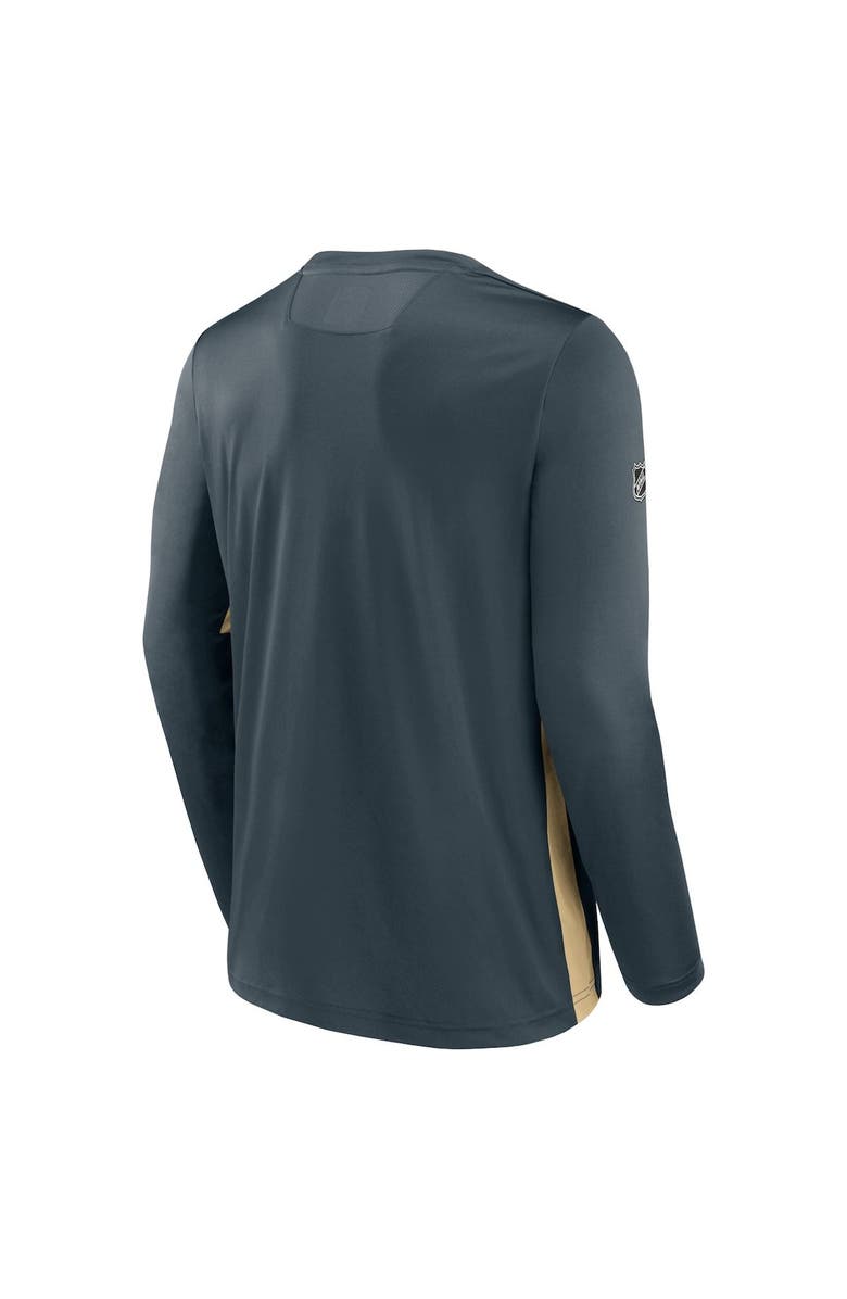FANATICS Men's Fanatics Branded Gray Vegas Golden Knights Authentic Pro Rink Performance Long Sleeve T-Shirt, Alternate, color, 
