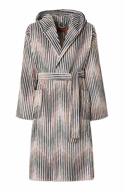 Arpeggio Bathrobe In Slub Cotton Terry