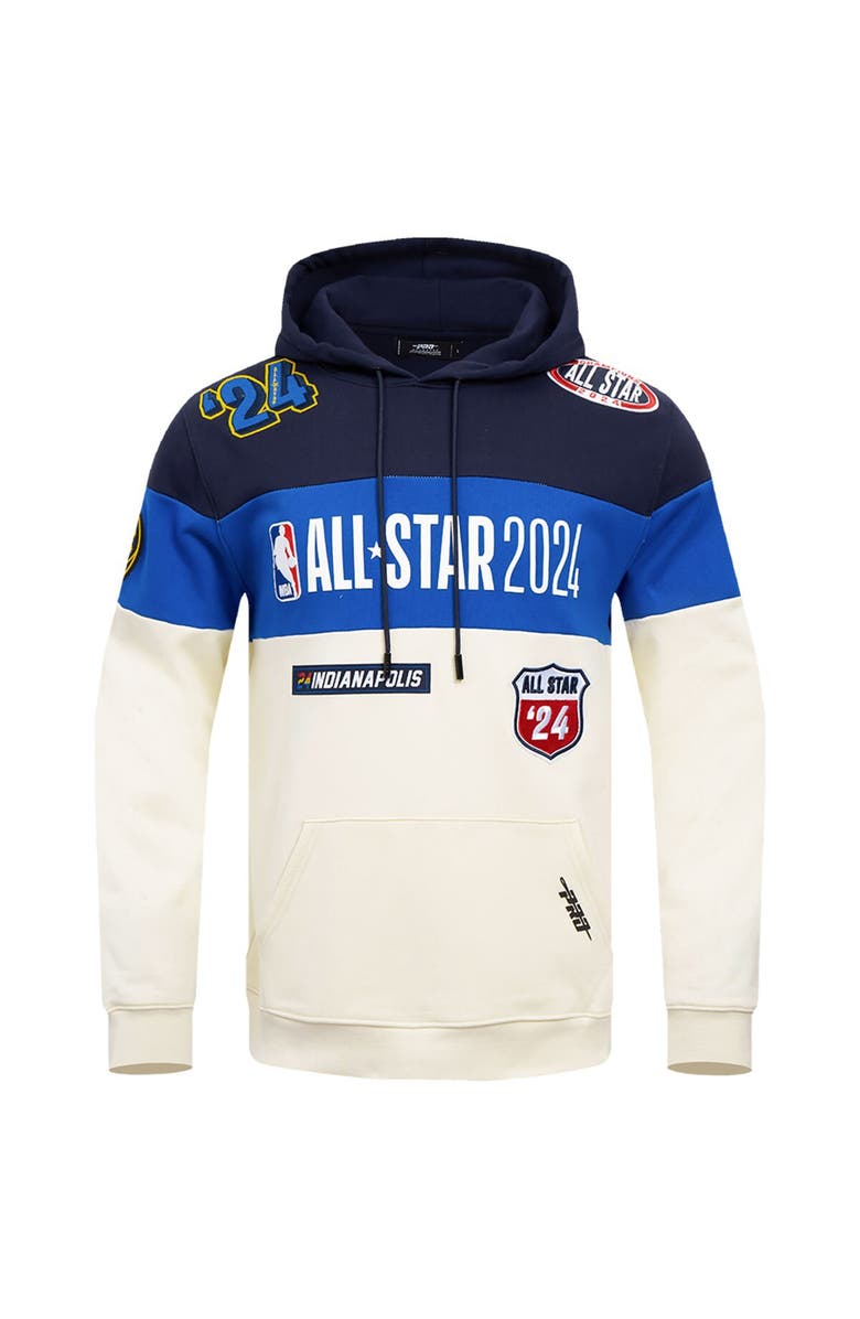PRO STANDARD Unisex Pro Standard  Cream 2024 NBA All-Star Game Chenille Fleece Pullover Hoodie, Alternate, color, 