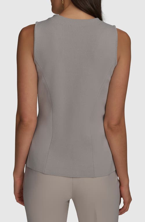 DONNA KARAN DONNA KARAN NEW YORK BUTTON-UP KNIT VEST 