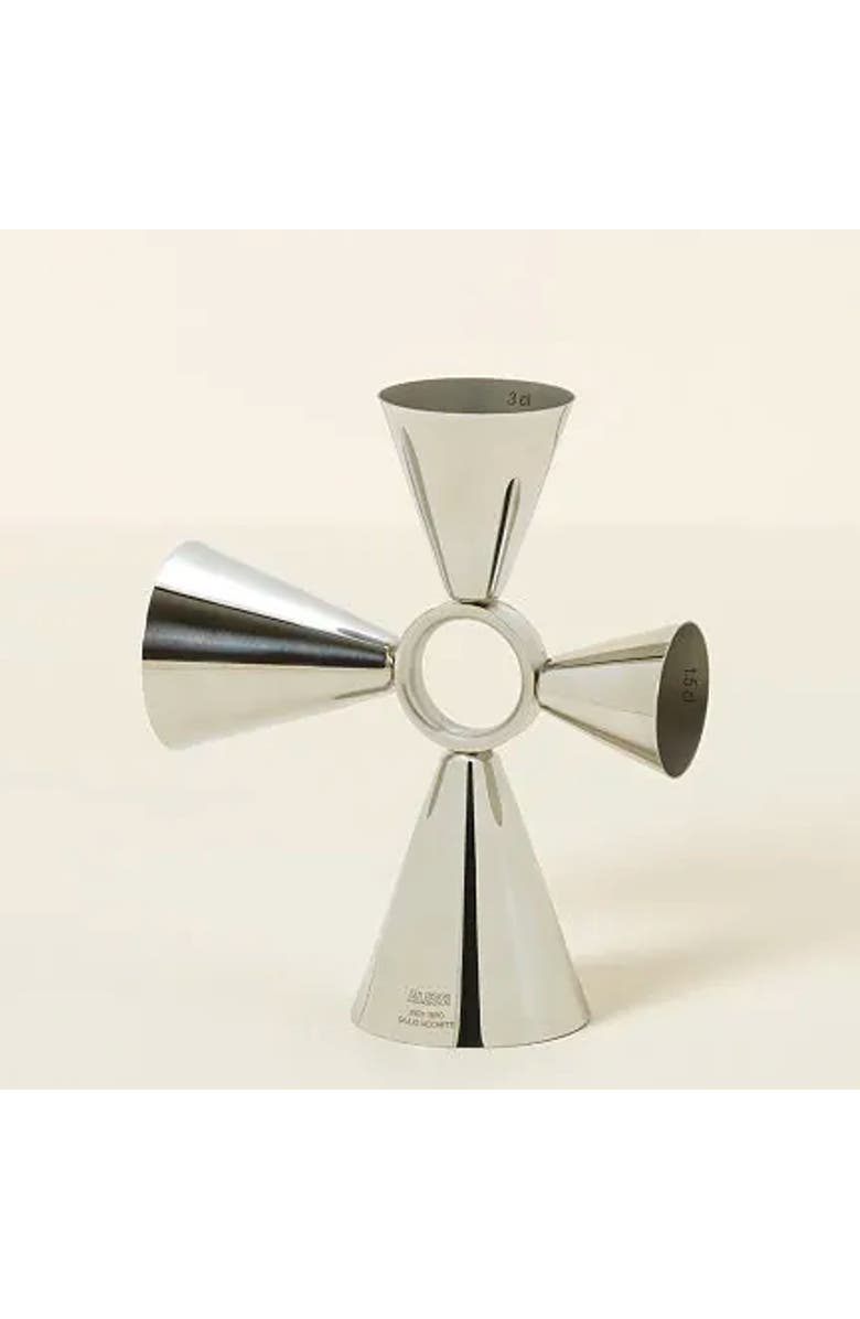 Uncommon Goods 4-Way Cocktail Jigger, Alternate, color, Silver