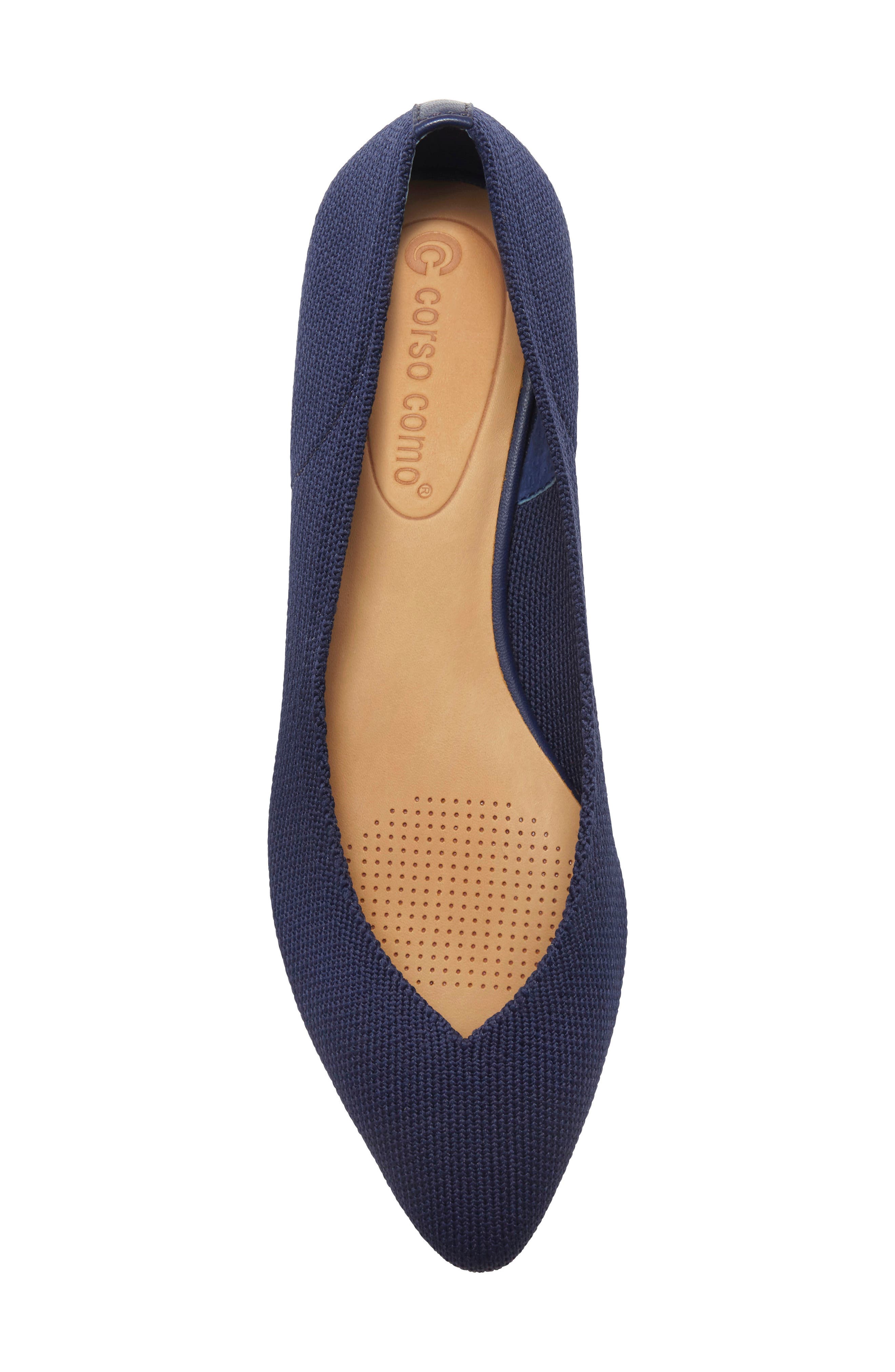 Julia Knit Flat, Alternate, color, NAVY KNIT