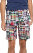 Berle Patchwork Madras Flat Front Shorts