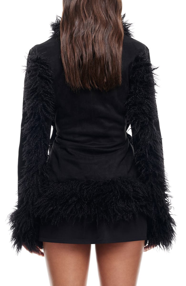 LIONESS Oui Oui Coat with Faux Fur Trim, Alternate, color, 