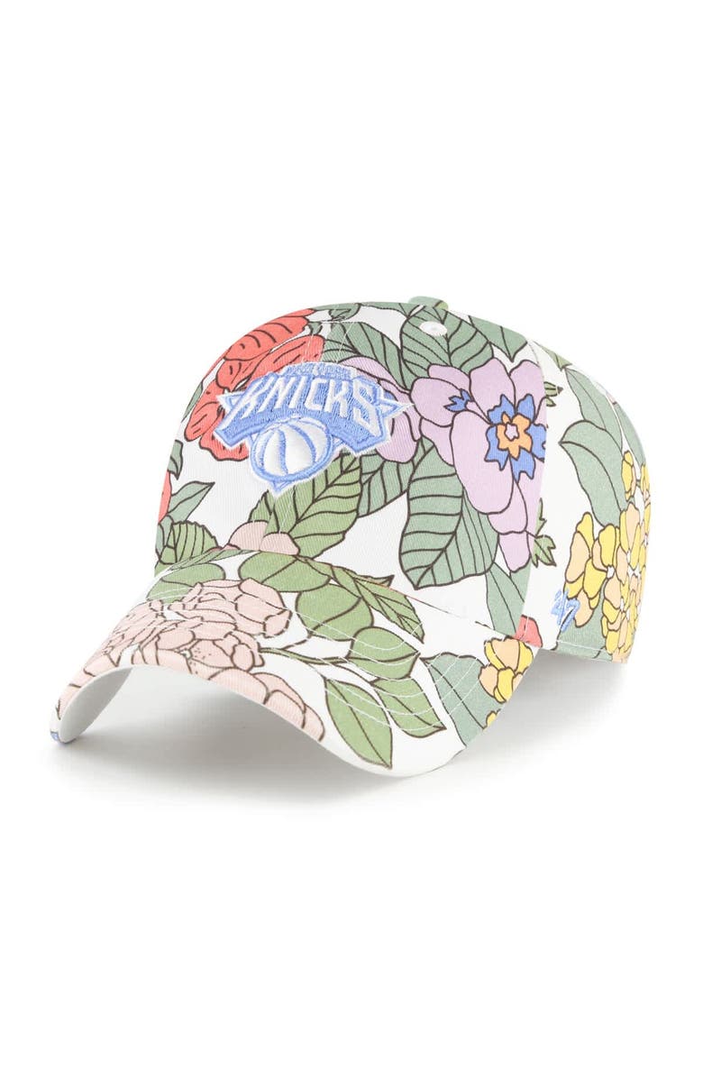 '47 Women's '47  New York Knicks Florentina Clean Up Adjustable Hat, Main, color, White