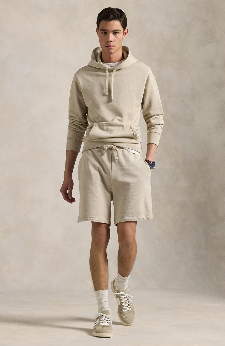 Polo Ralph Lauren French Terry Sweat Shorts, Alternate, color, Stoneware Grey