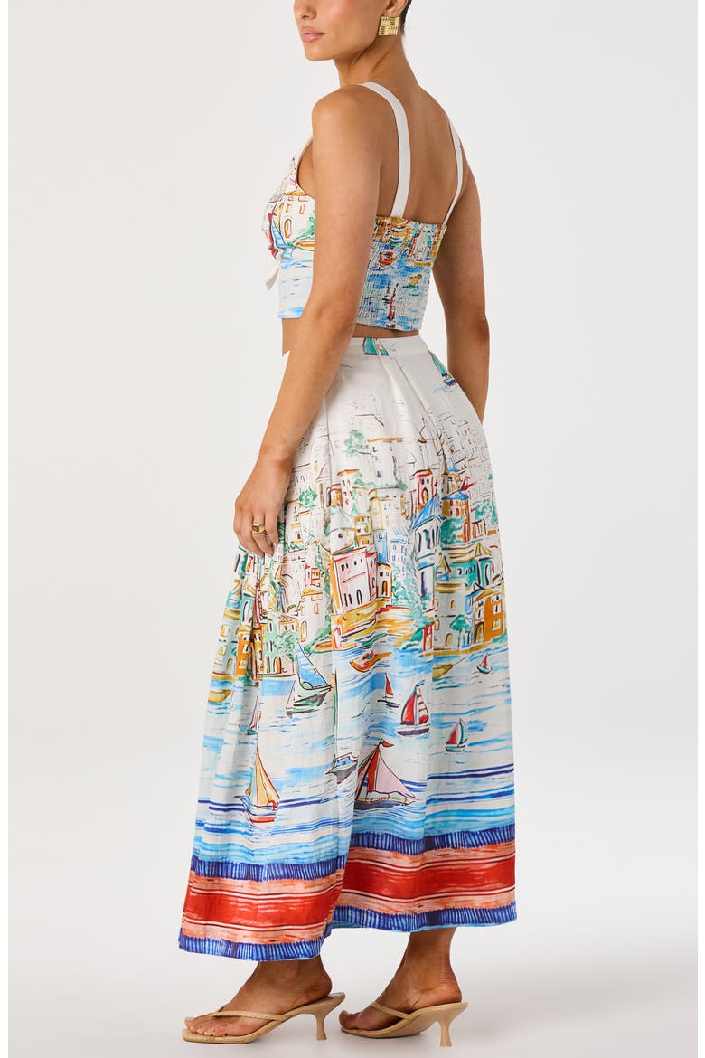 Wendy Island Sketch Maxi Skirt, Alternate, color, ISLAND SKETCH