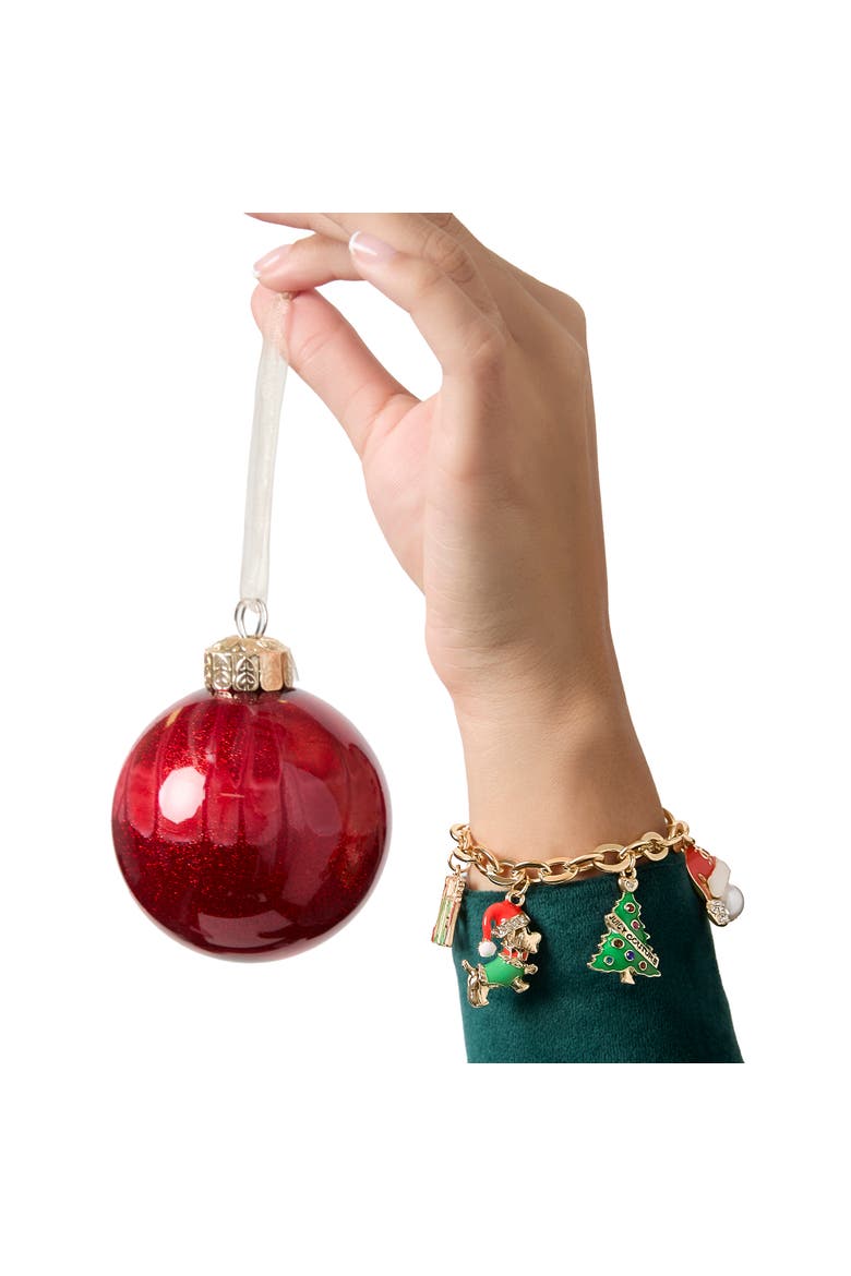 Christmas Charm Bracelet, 7.5", Alternate, color, Multi