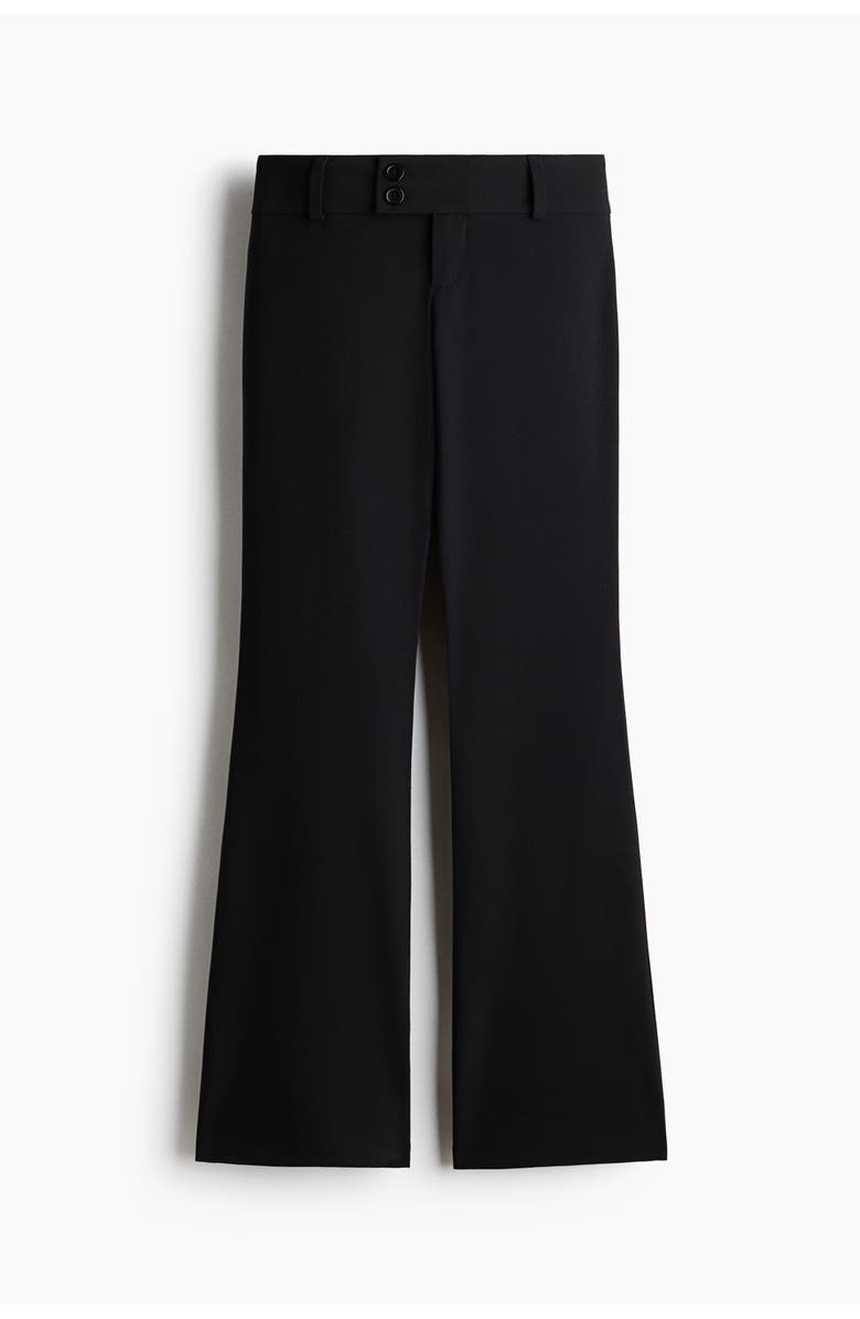H&M Flared dress pants, Alternate, color, Black