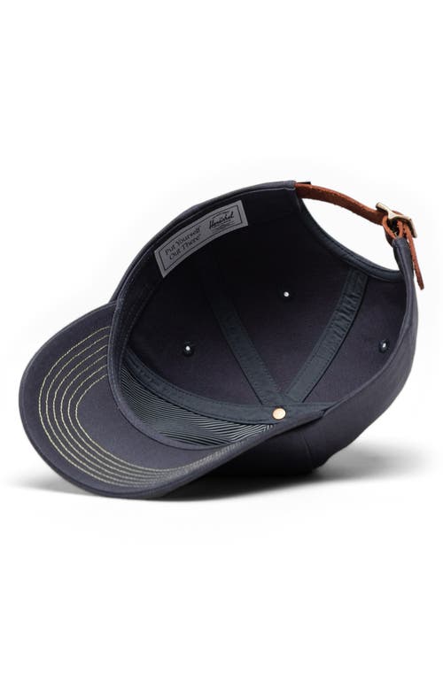 Herschel Supply Co . Sylas Premium Baseball Cap In Blue