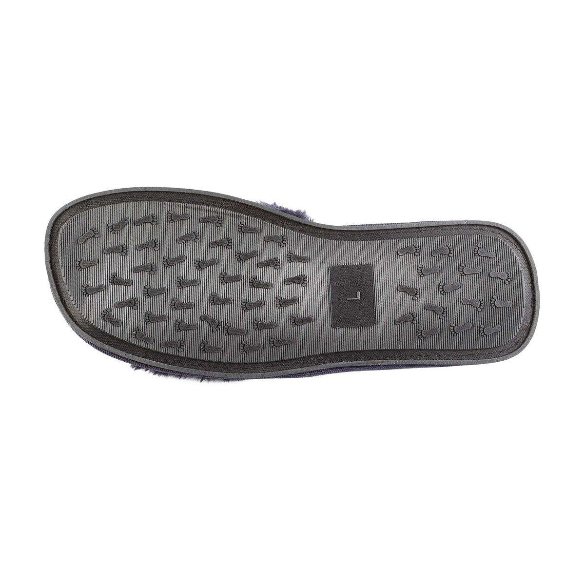 FOCO Women's FOCO Navy Michigan Wolverines Rhinestone Fuzzy Slippers, Alternate, color, 