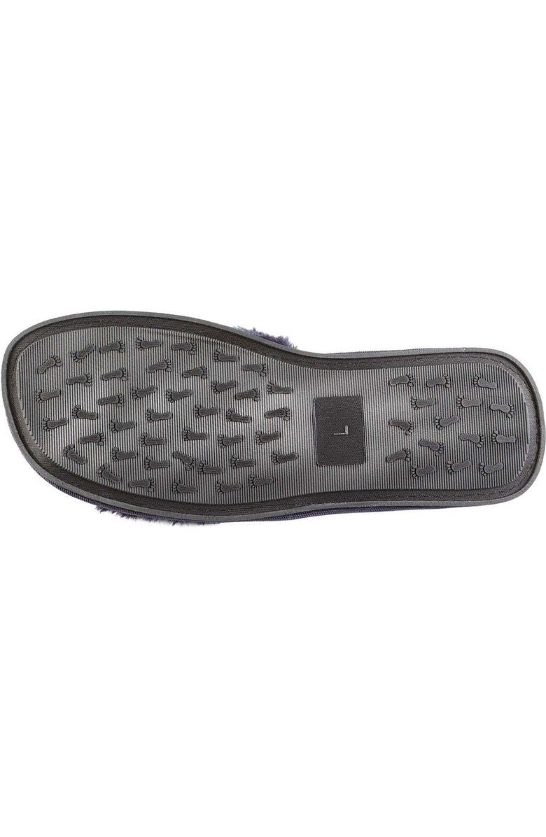 FOCO Women's FOCO Navy Michigan Wolverines Rhinestone Fuzzy Slippers, Alternate, color,