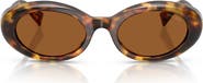 Miu Miu 52mm Oval Sunglasses