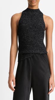 Vince Metallic Knit Sweater Tank