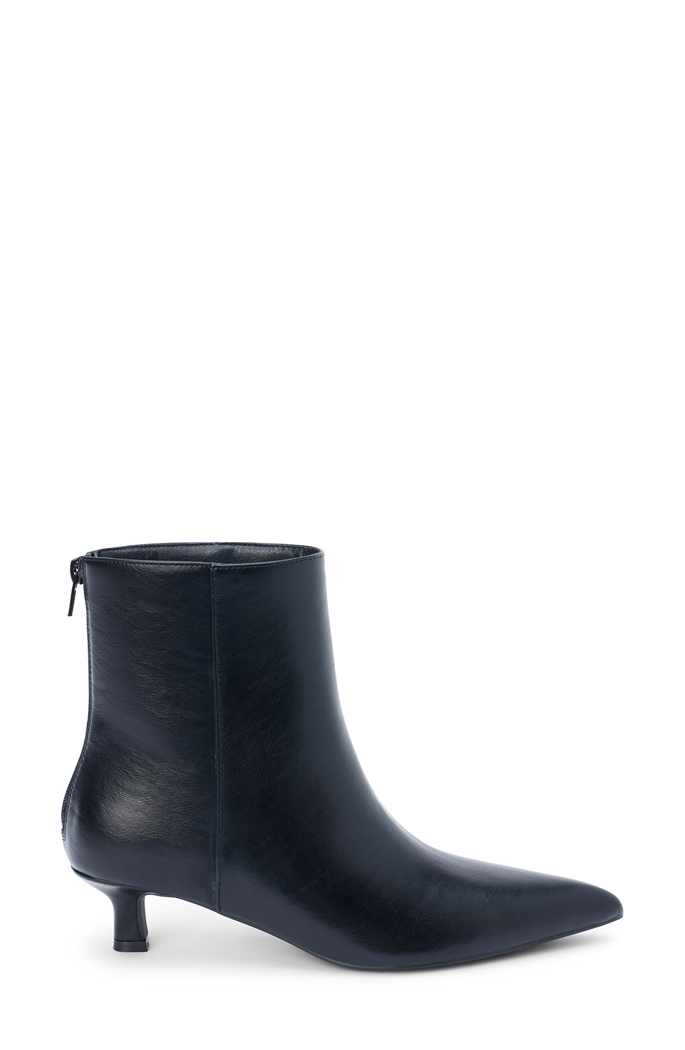 Genesis Kitten Heel Bootie, Alternate, color, BLACK