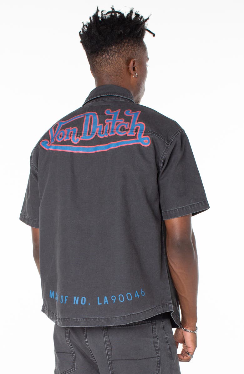 Von Dutch Short Sleeve Hell Shirt, Alternate, color, Moonless Night