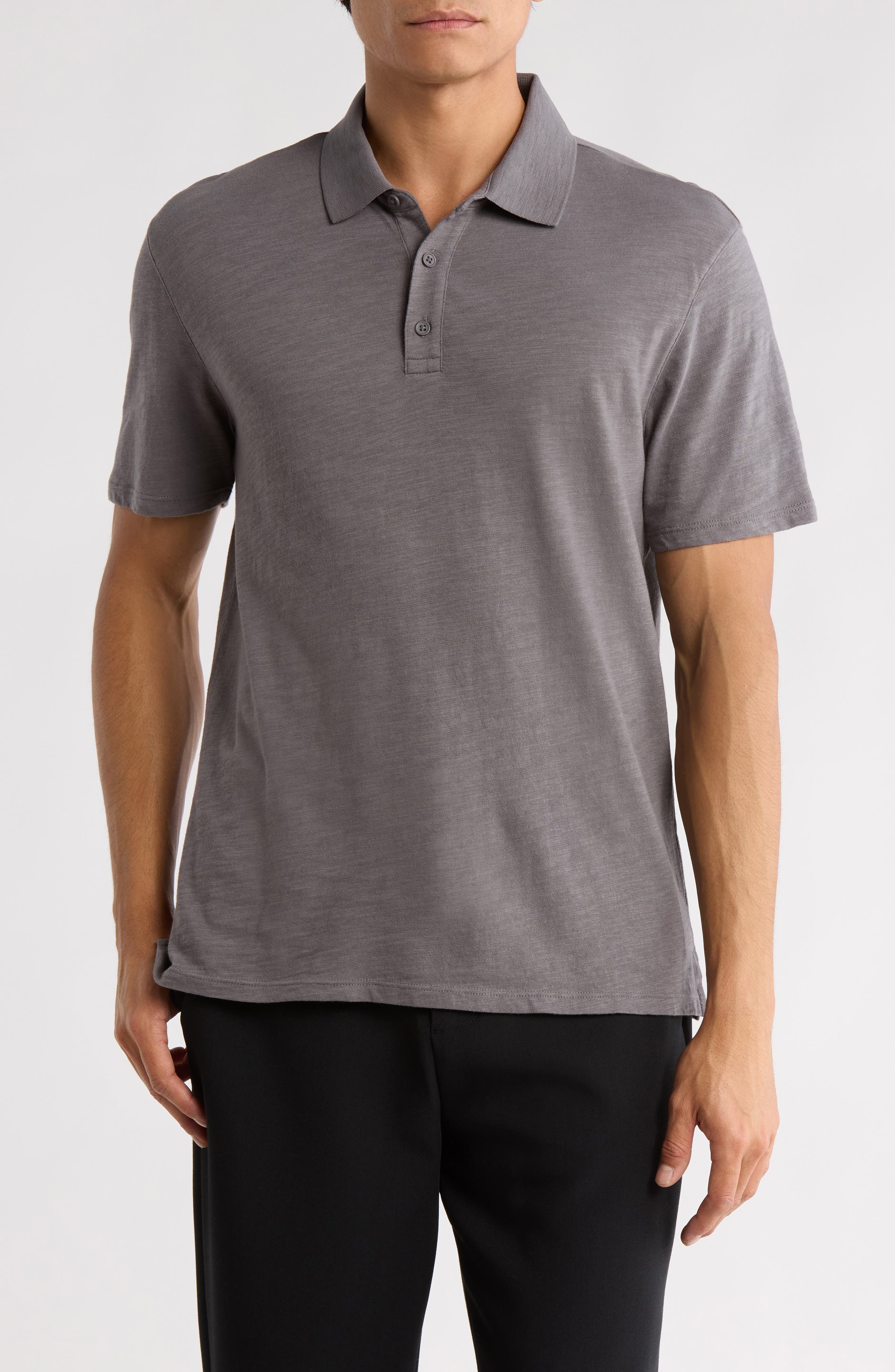 Vince Short Sleeve Slub Polo