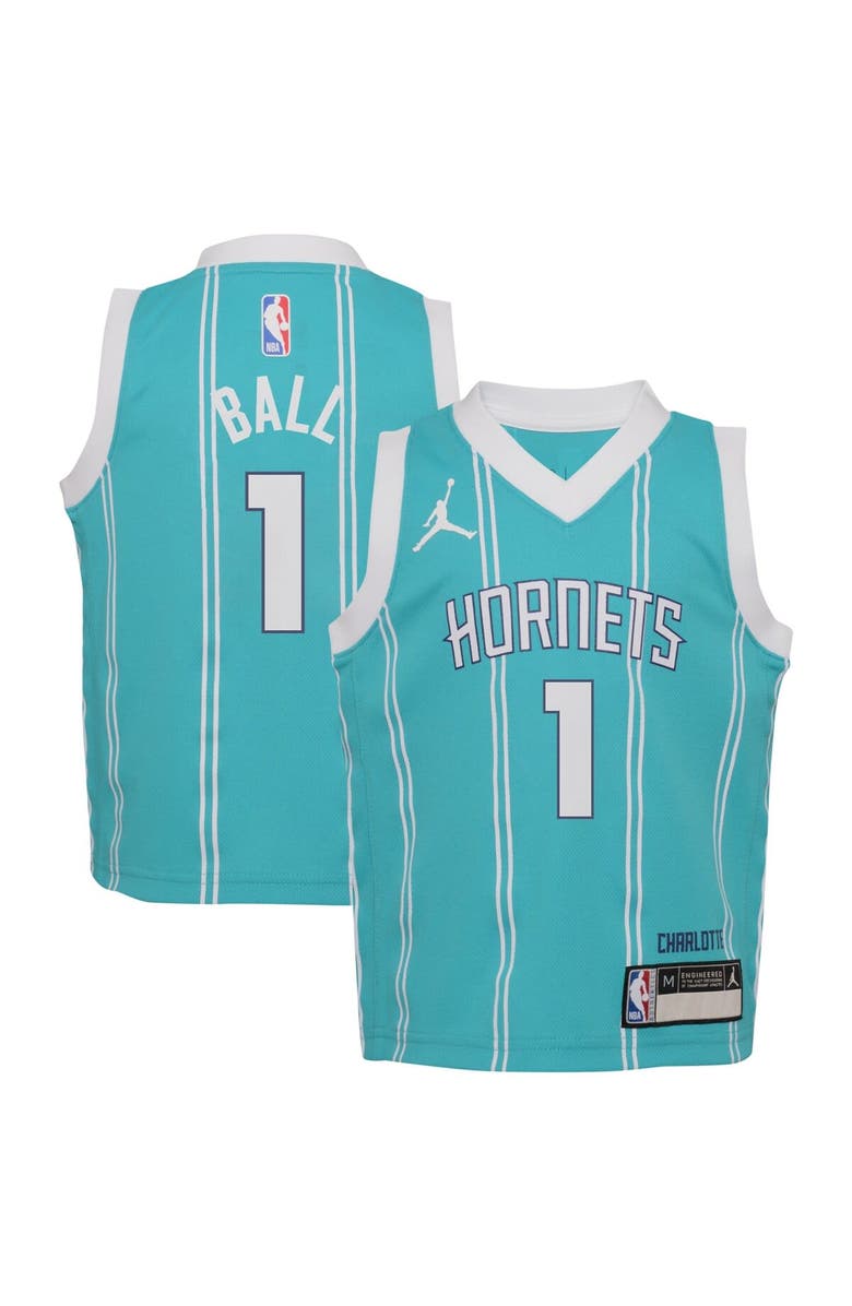 Jordan Brand Preschool Jordan Brand LaMelo Ball Teal Charlotte Hornets Swingman Player Jersey - Icon Edition, Main, color, Teal