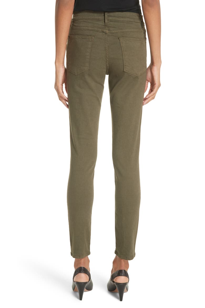Le Skinny de Jeanne Ankle Jeans, Alternate, color, FOREST