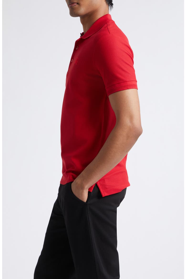 Eddie Equestrian Knight Design Cotton Piqué Polo, Alternate, color, CURRANT RED