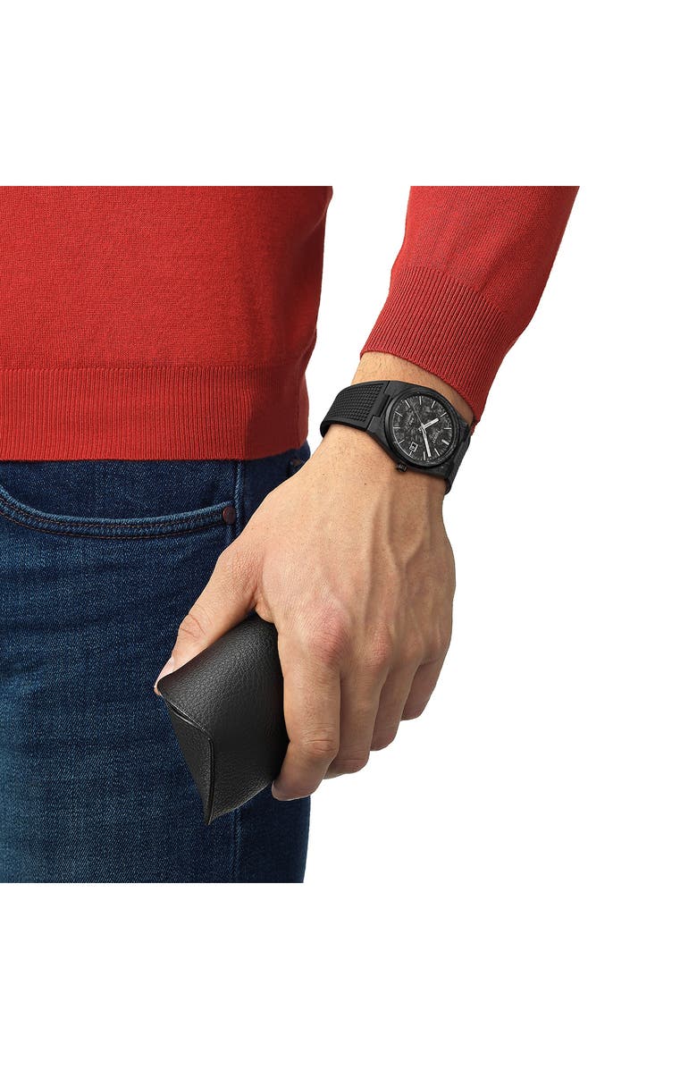 Tissot PRX GTS Powermatic 80 Rubber Strap Watch, 40mm, Alternate, color,