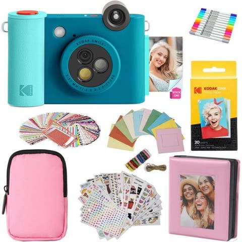 Smile+ 2-in-1 Camera Gift Bundle w/ Pink Case