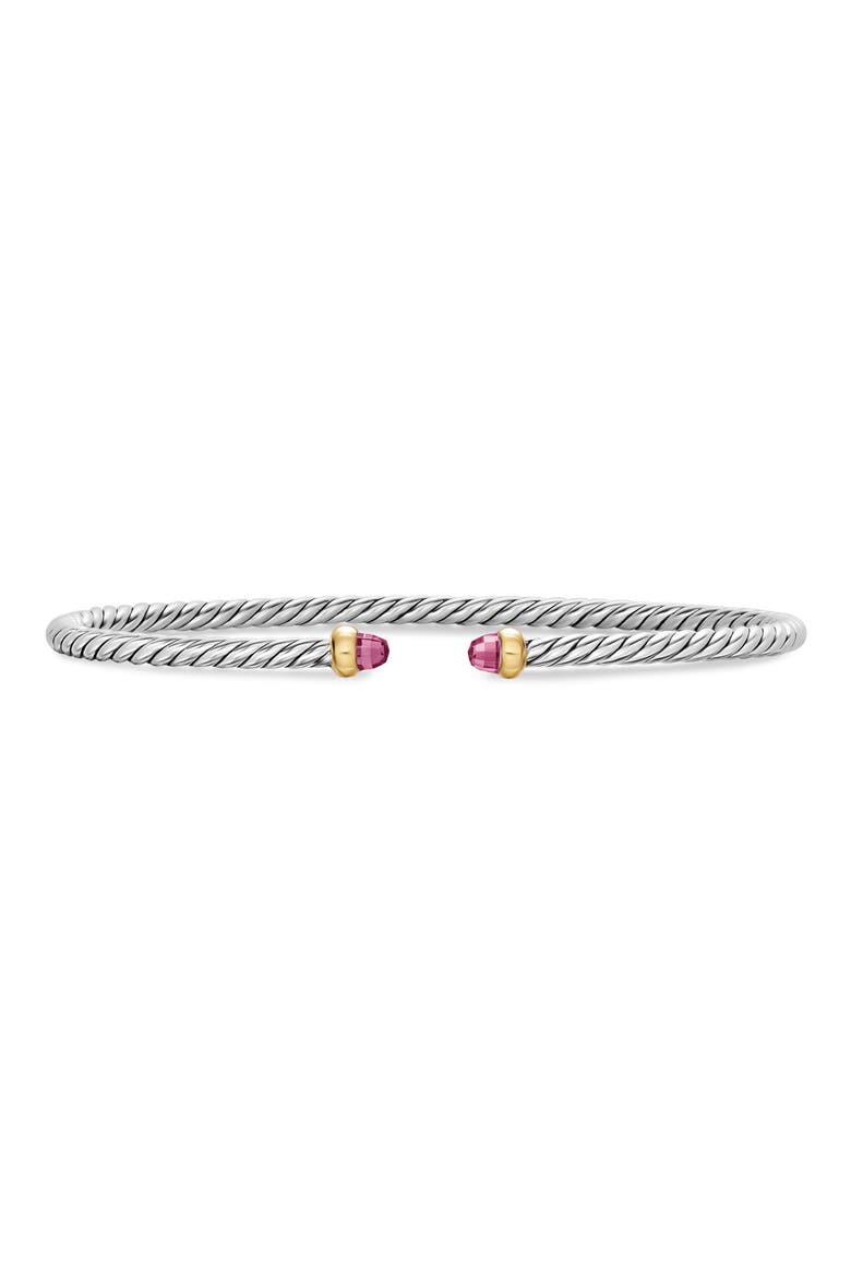 Micro Cable Flex Bracelet, Main, color, PINK TOURMALINE