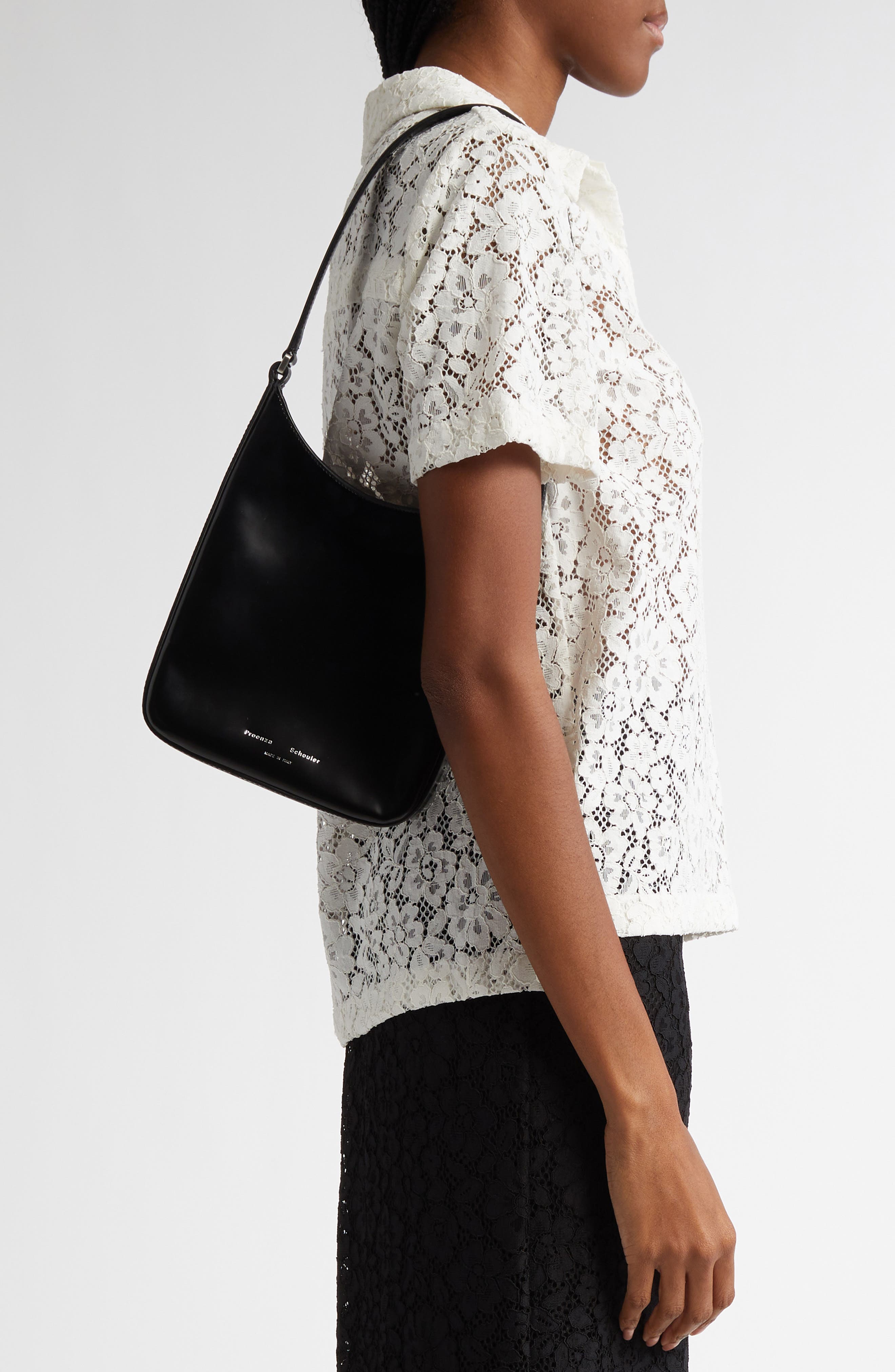 Proenza Schouler Slope Leather Shoulder Bag, Alternate, color, 