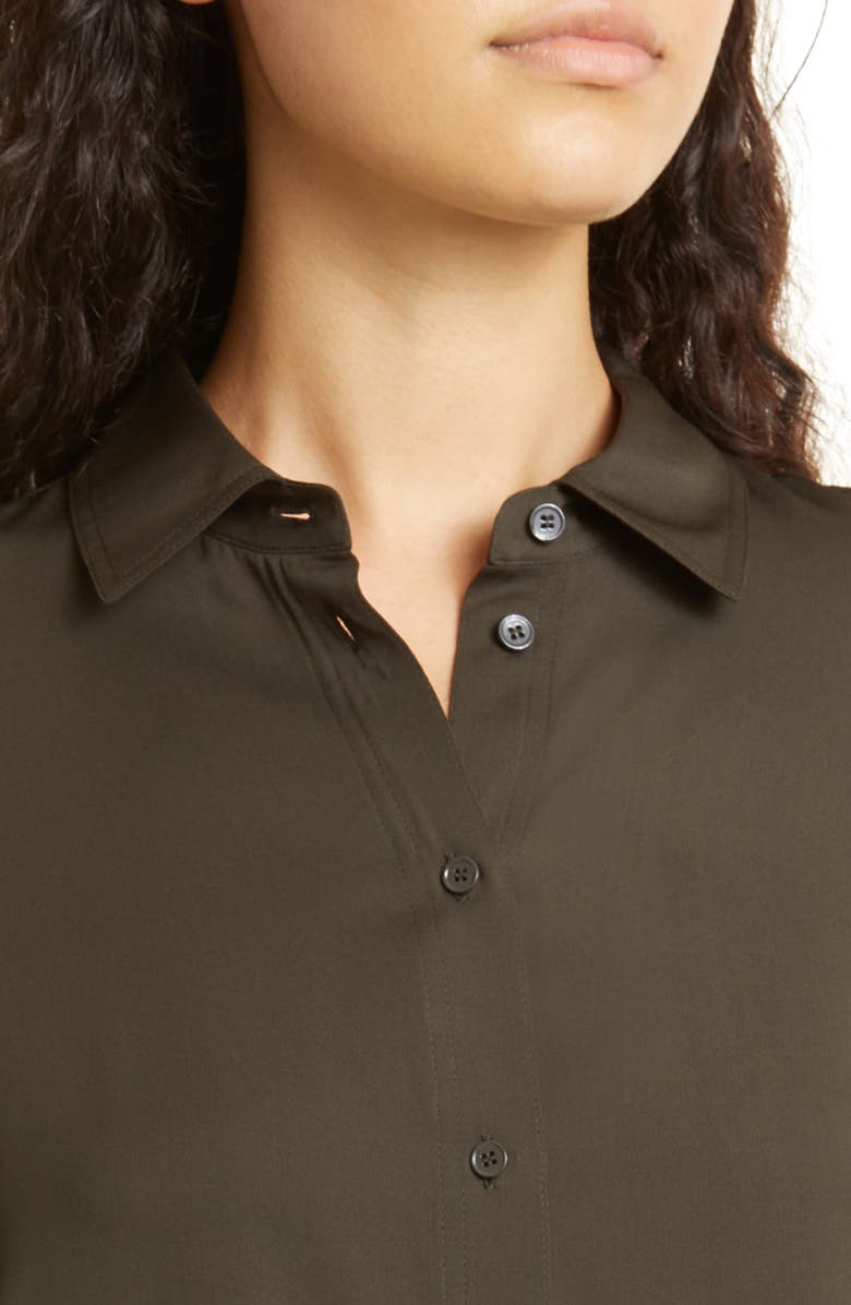 Vince Women's Slim Fit Stretch Silk Blouse, Alternate, color, 