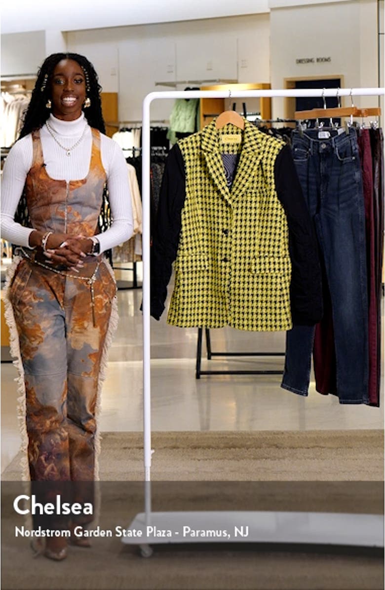 Colorblock Bomber Sleeve Blazer, sales video thumbnail