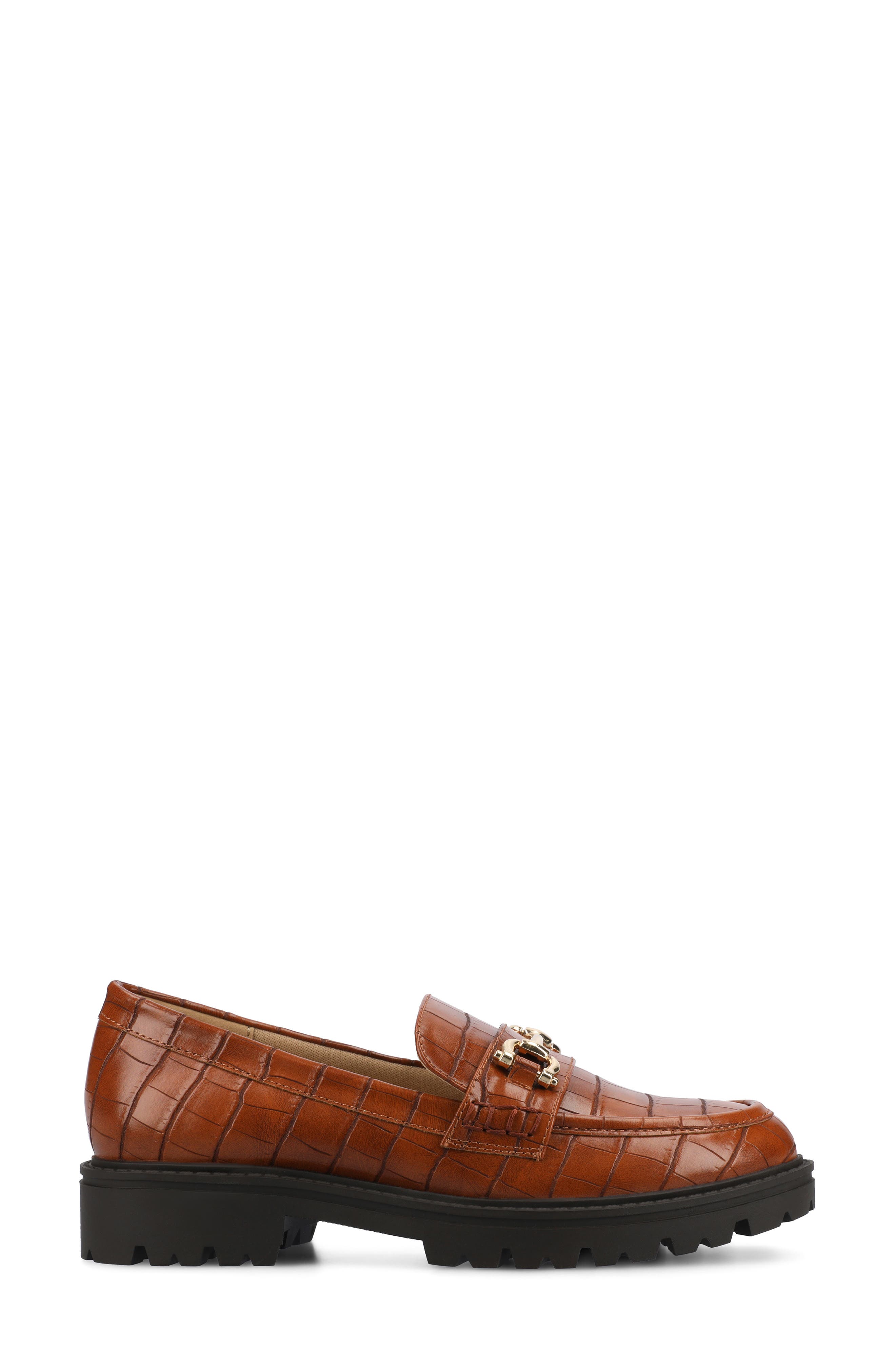 Jessamy Lug Loafer, Alternate, color, COGNAC CROCO