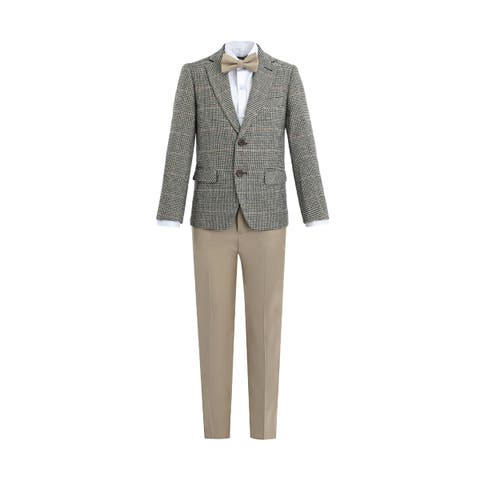 Checkered Blazer and Trousers Set (Toddler, Little Kid & Big Kid)