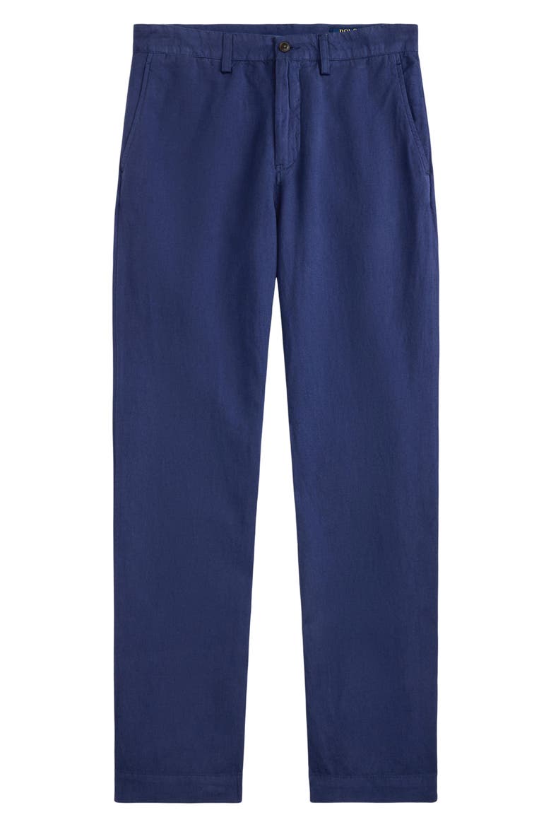 Bedford Classic Fit Linen & Cotton Pants, Alternate, color, DUSTY AZURE