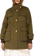 Belle & Bloom On the Move Wool Blend Drawstring Jacket