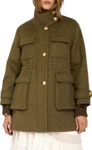 Belle & Bloom On the Move Wool Blend Drawstring Jacket