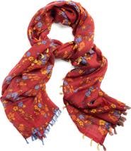 SAACHI Floral Wool Scarf