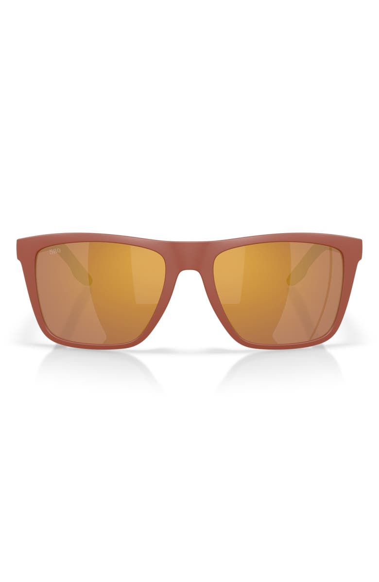 Costa Del Mar Mainsail XL 59mm Sunglasses, Main, color, Matte Terra Cotta / Gold 580G