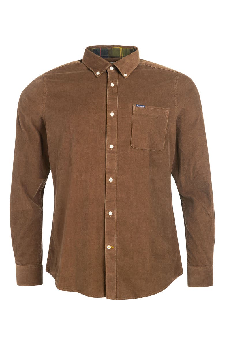 Barbour Ramsey Tailored Fit Corduroy Button-Down Shirt, Alternate, color, 