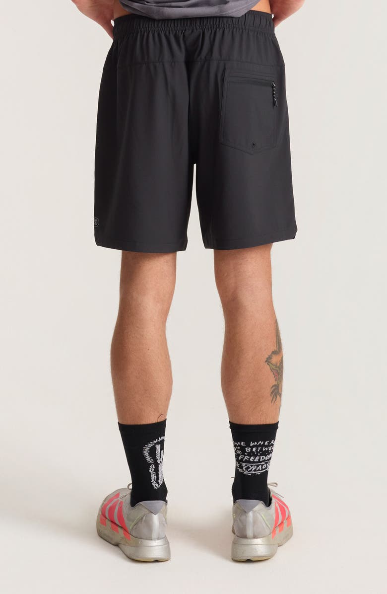 Roark Serrano 7 Drawstring Shorts, Alternate, color, Black