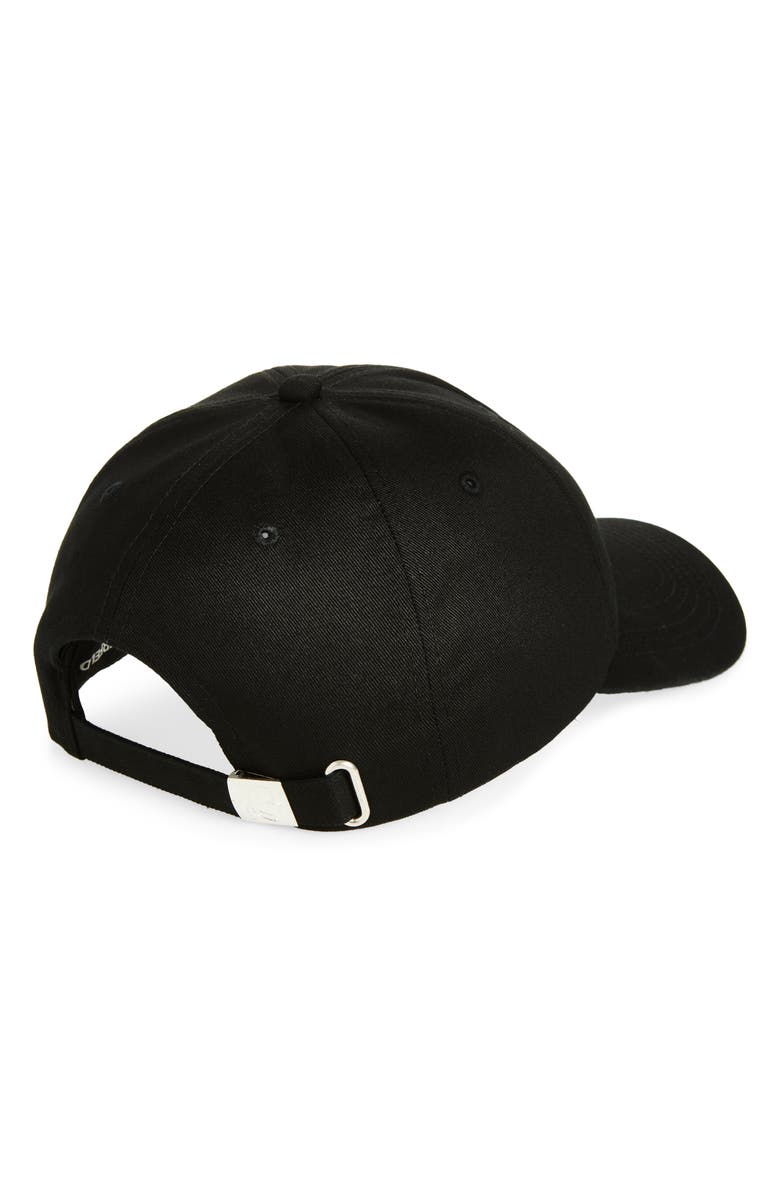 KARL LAGERFELD PARIS Racquet Baseball Cap, Alternate, color, Black