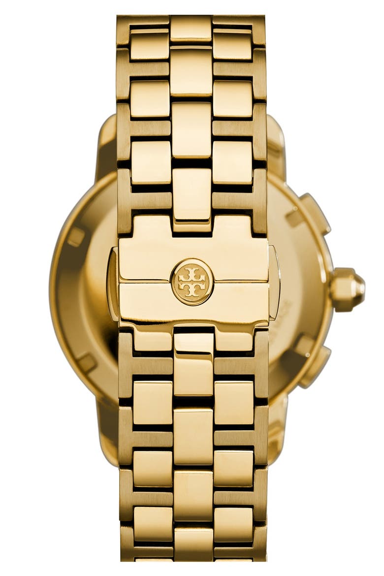 'Tory' Chronograph Bracelet Watch, 37mm, Alternate, color, GOLD