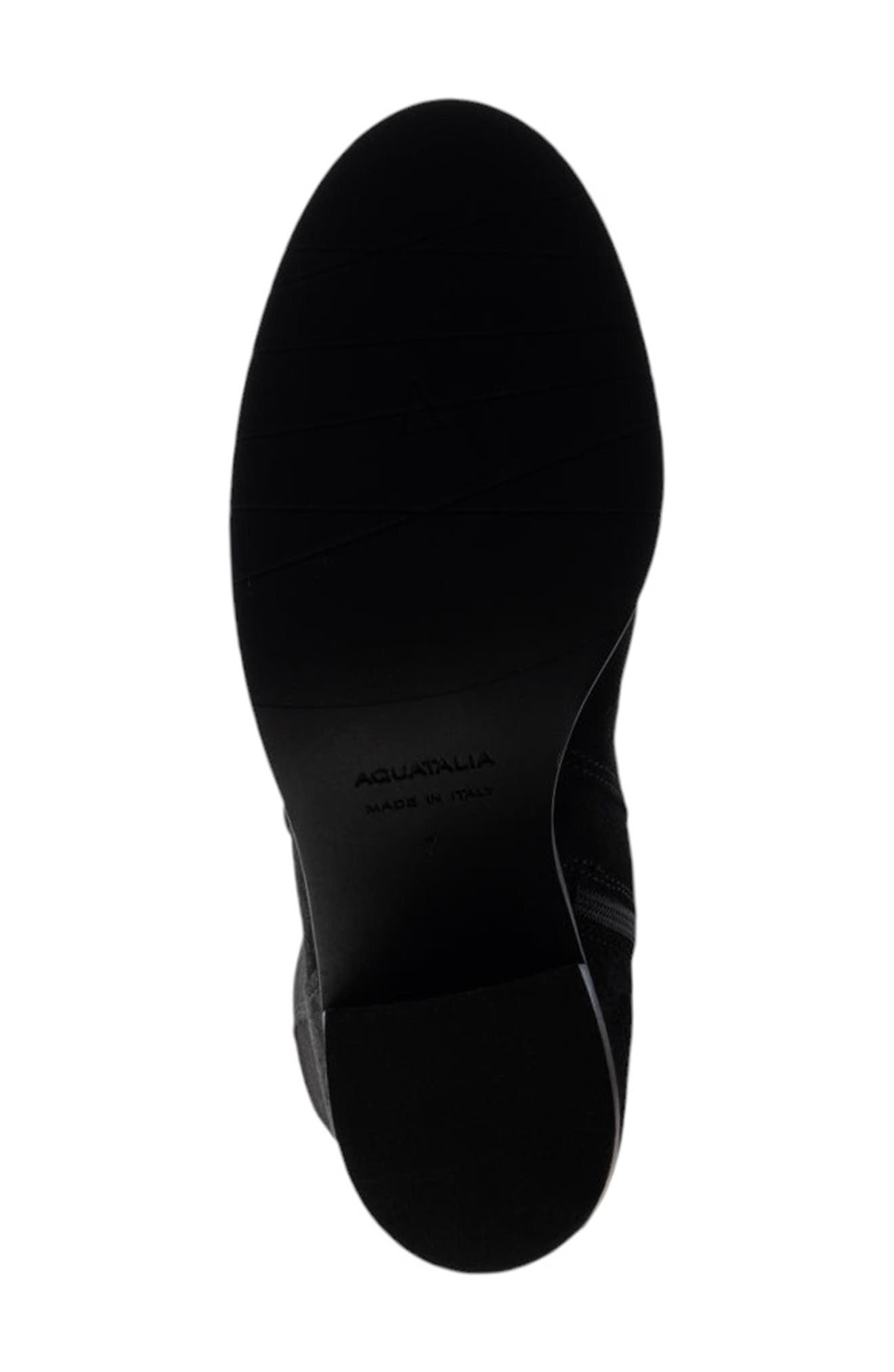 Aquatalia Jasmina Weatherproof Knee High Boot, Alternate, color, Black Suede