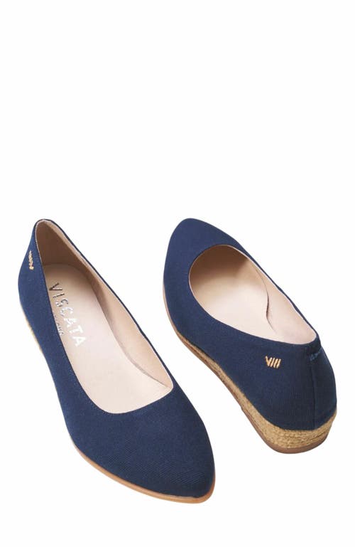 Viscata Rubina Limited Edition Canvas Espadrille Flats In Blue