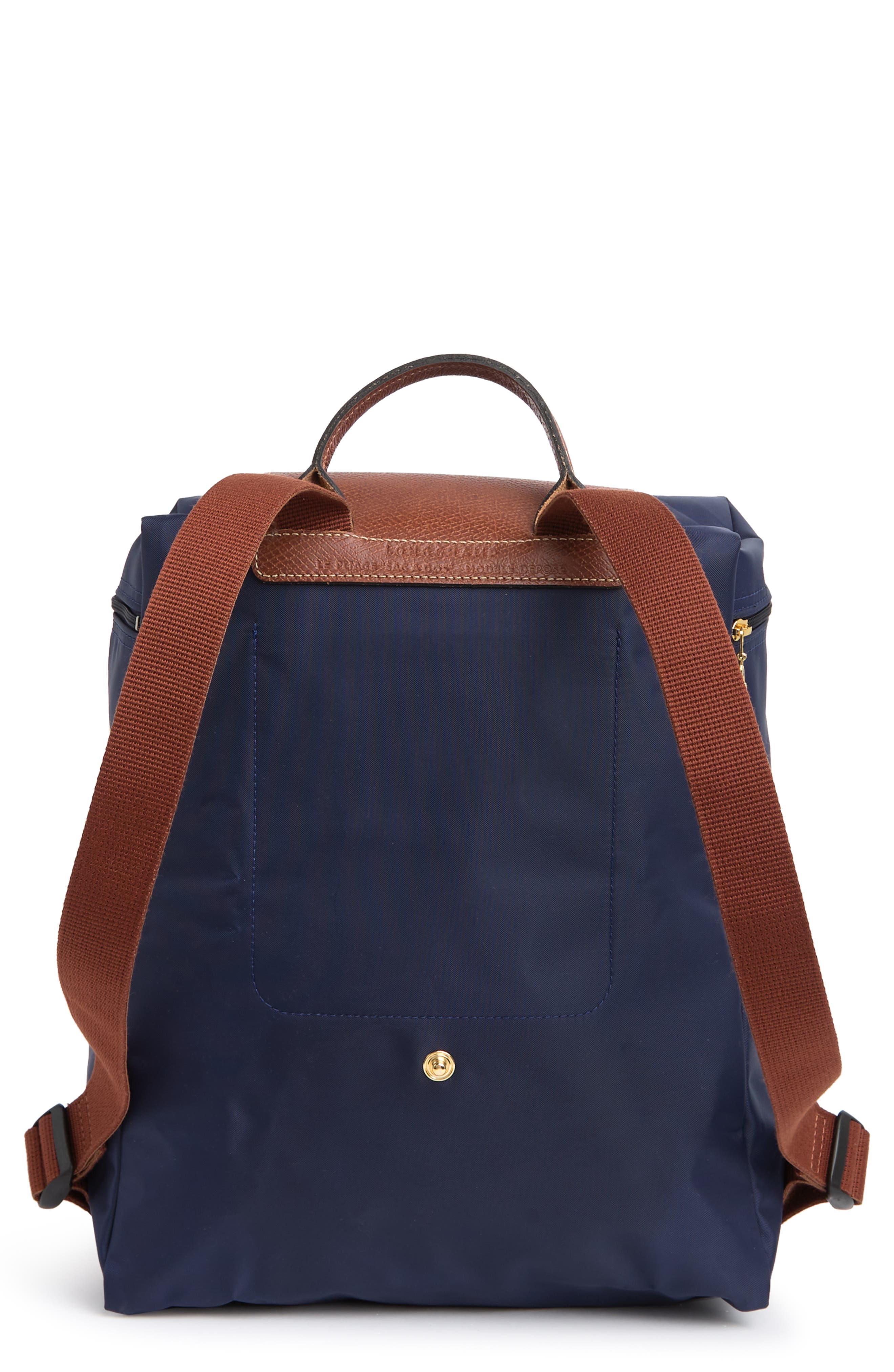 Large Le Pliage Backpack, Alternate, color, NAVY