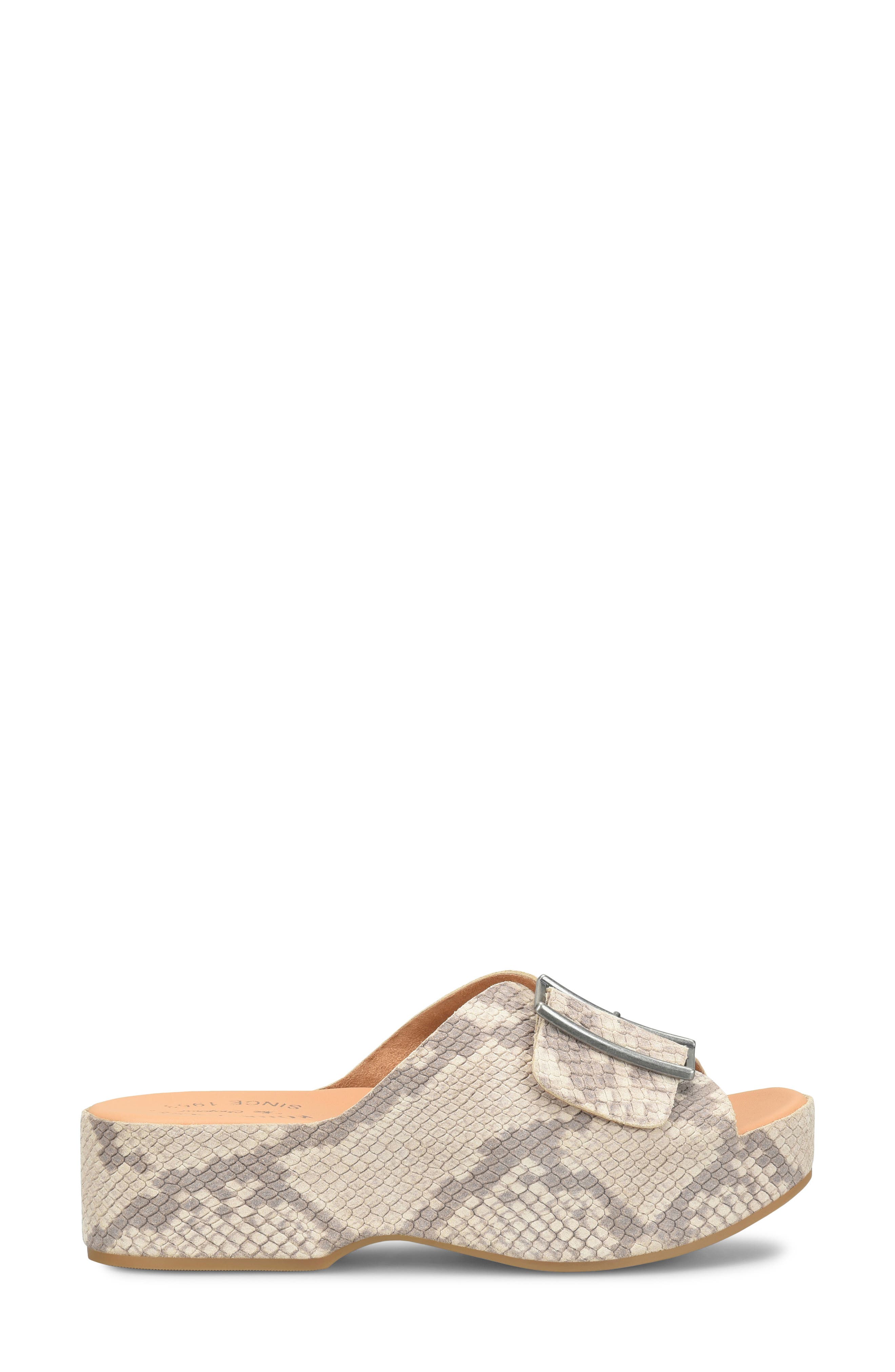 Kork-Ease<sup>®</sup> York Platform Slide Sandal, Alternate, color, Taupe Snake