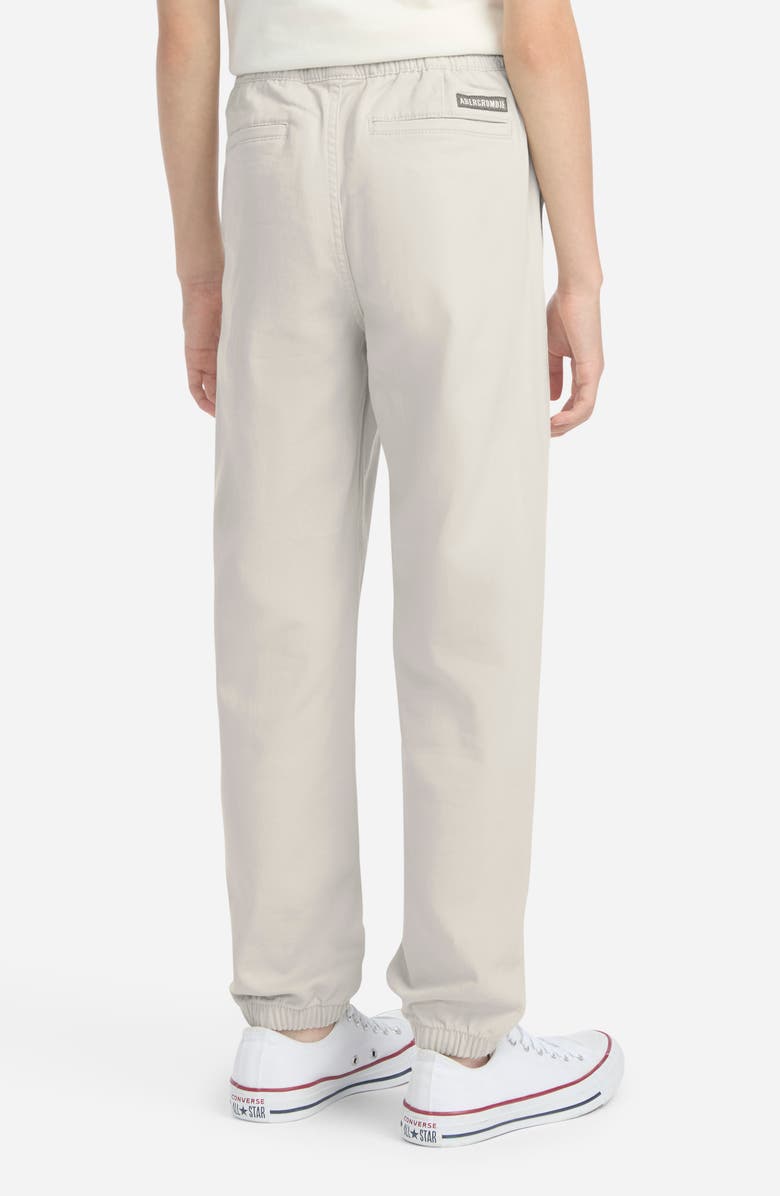 abercrombie kids Kids' Slim Stretch Twill Joggers, Alternate, color, Pumice Stone