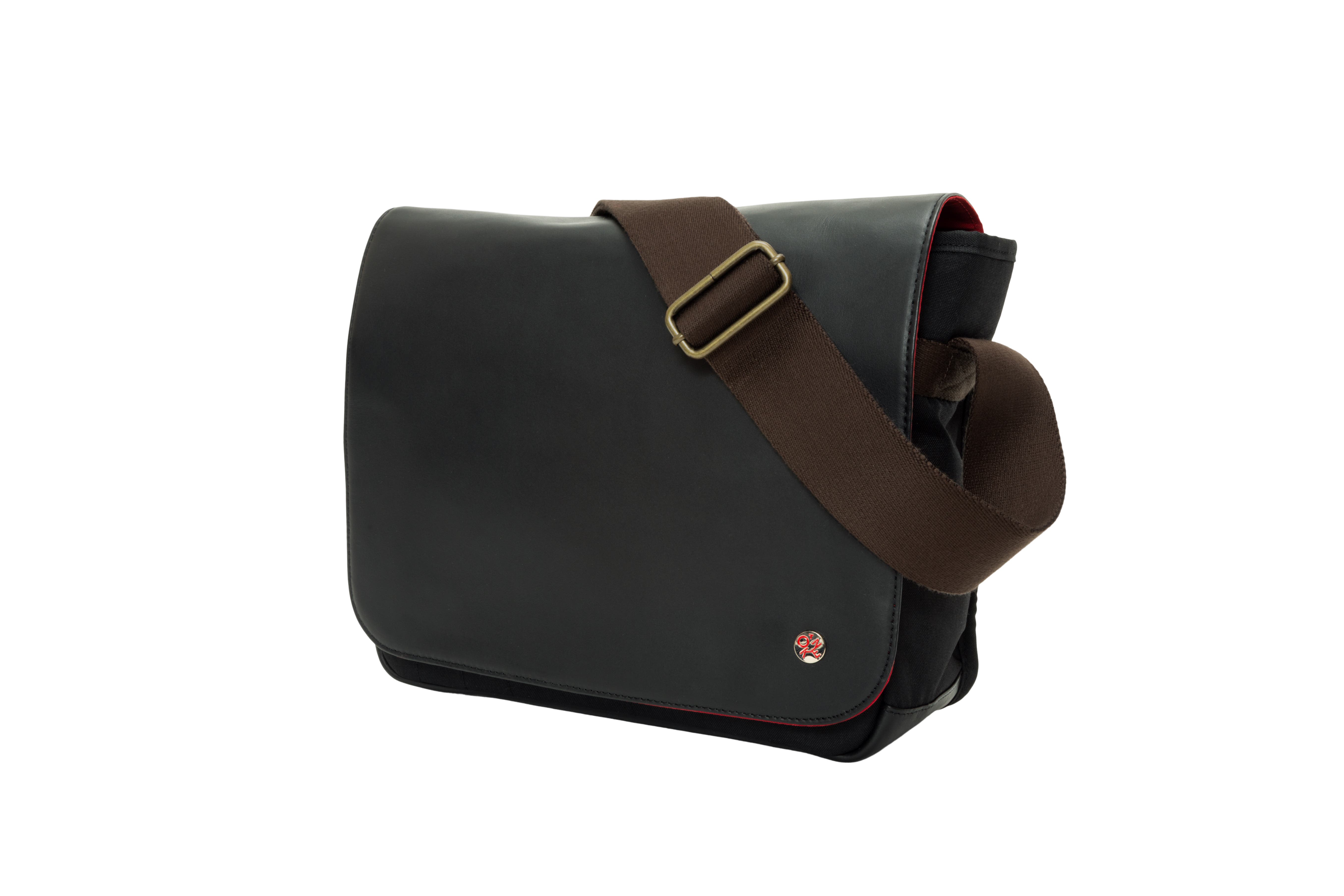Waxed Nylon Sheridan Messenger Bag, Alternate, color, Black