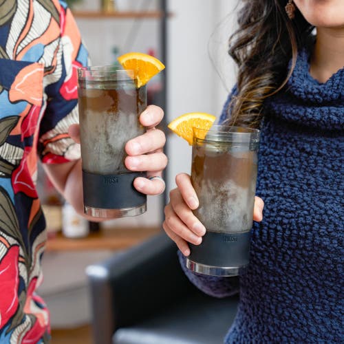 Host Highball Freeze Cooling Cup Set Of 2 In Tinted Gray